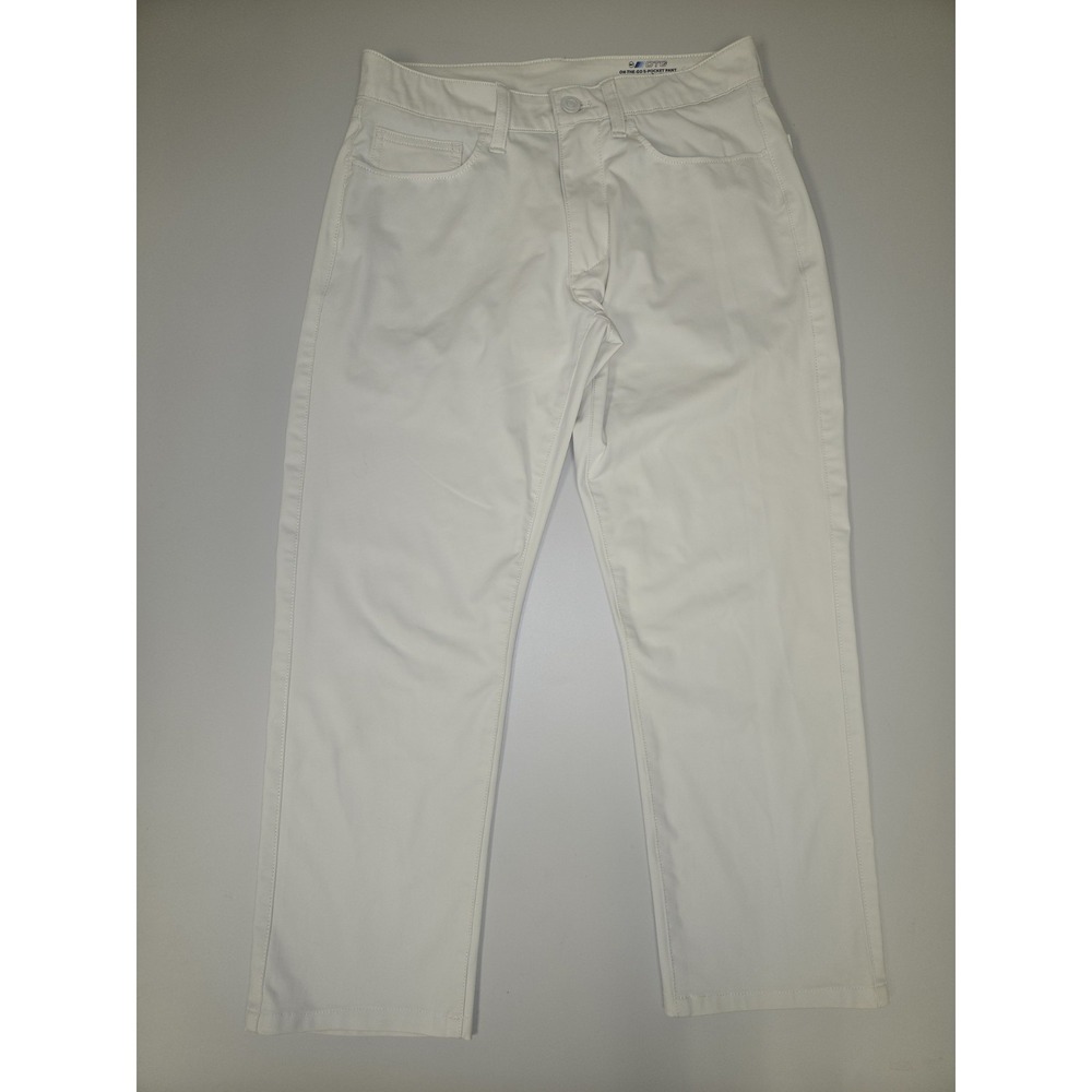 Vineyard Vines Men's OTG Pants Beige Size 28x30 Inseam Measures 24 Pocket Stains